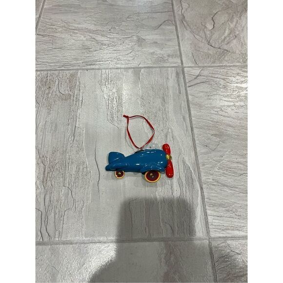 Hobby Lobby Blue Airplane Christmas Tree Ornament - Picture 1 of 3